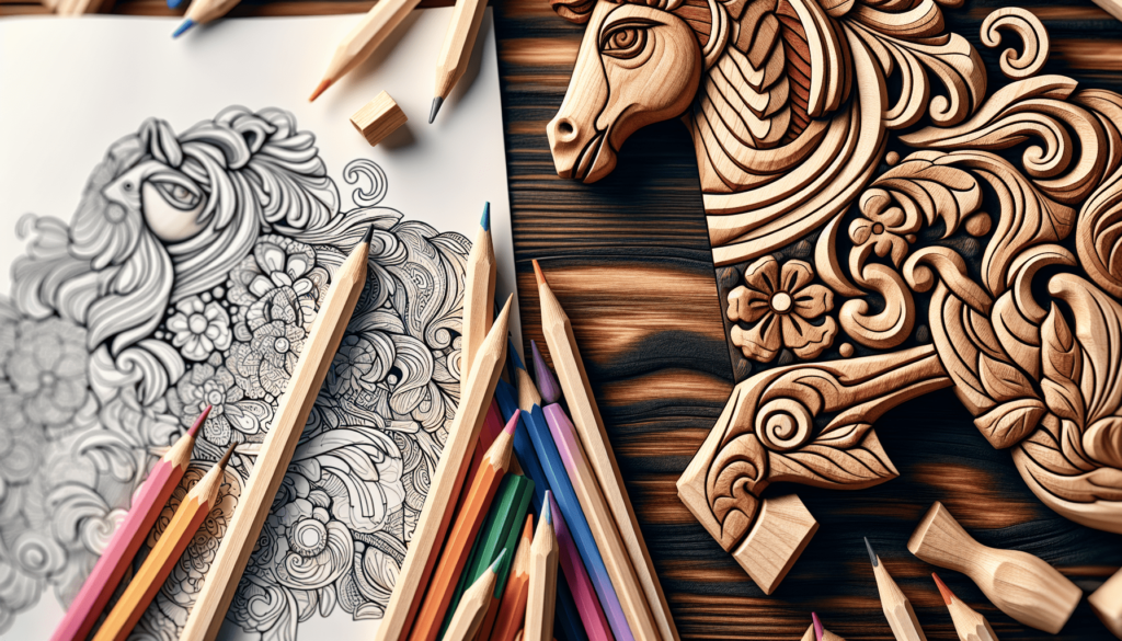 Adult Coloring Book: Wood Carving Patterns Coloring Book for Adults by Color My Moods Adult Coloring Books and Journals: A Unique Patterns Coloring Book for Relaxation and Stress Relief