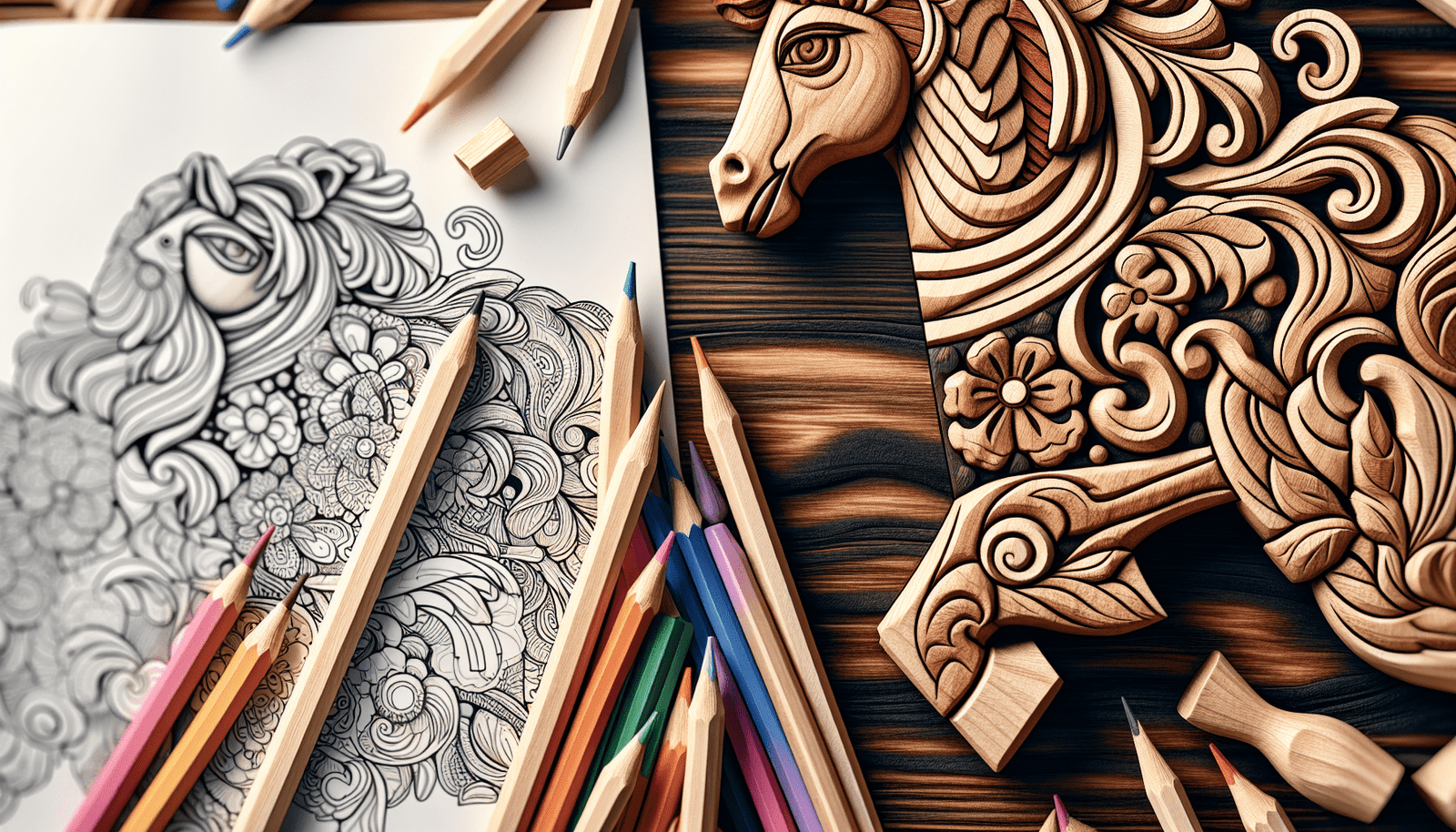 Wood Carving Patterns Coloring Book Review