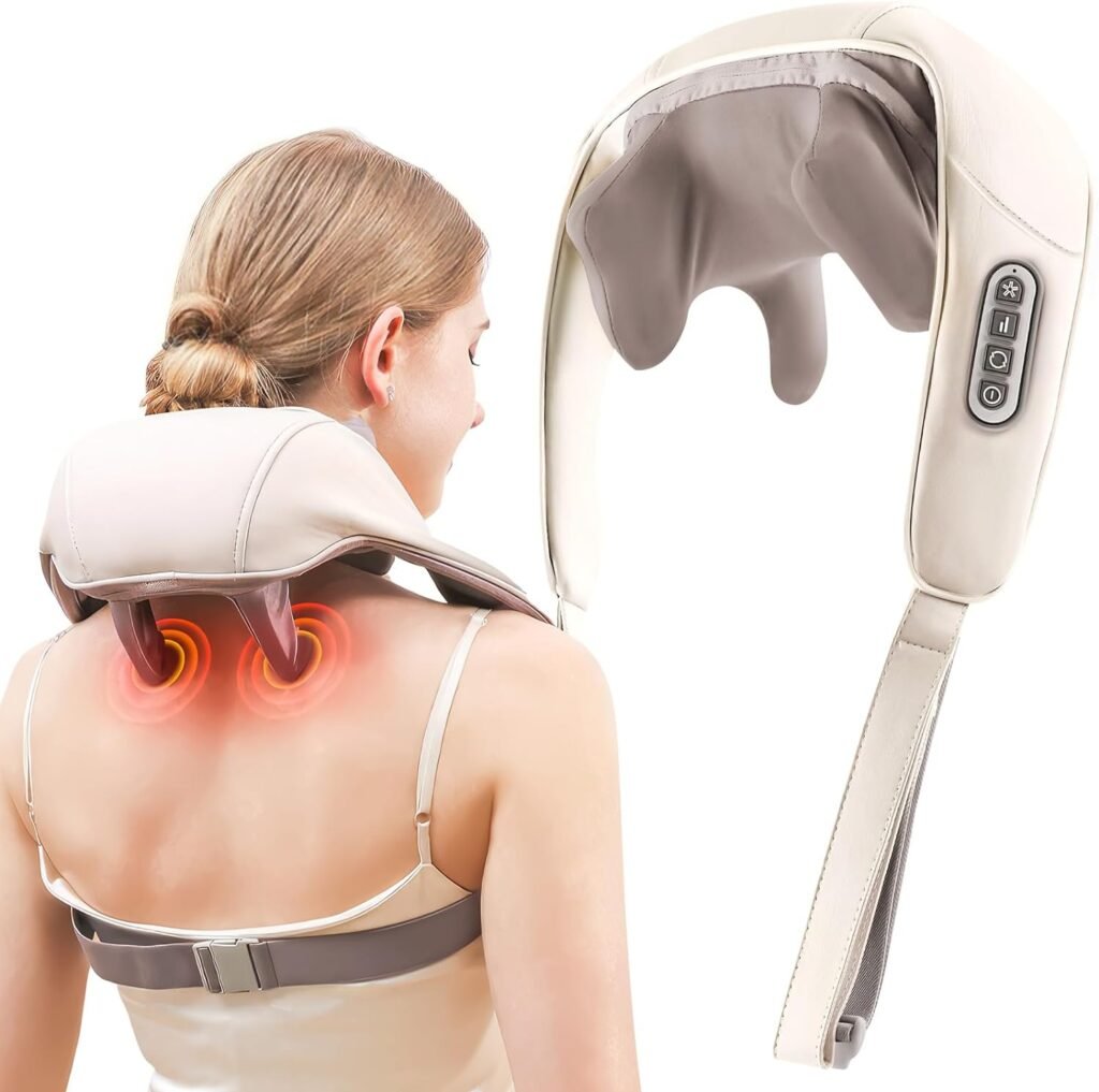 Cordless Neck Massager, Neck Shoulder Massager, Neck Massage with Heat for Shoulder,Leg,Neck Massager for Pain Relief Deep Tissue,Gifts for Mom/Dad