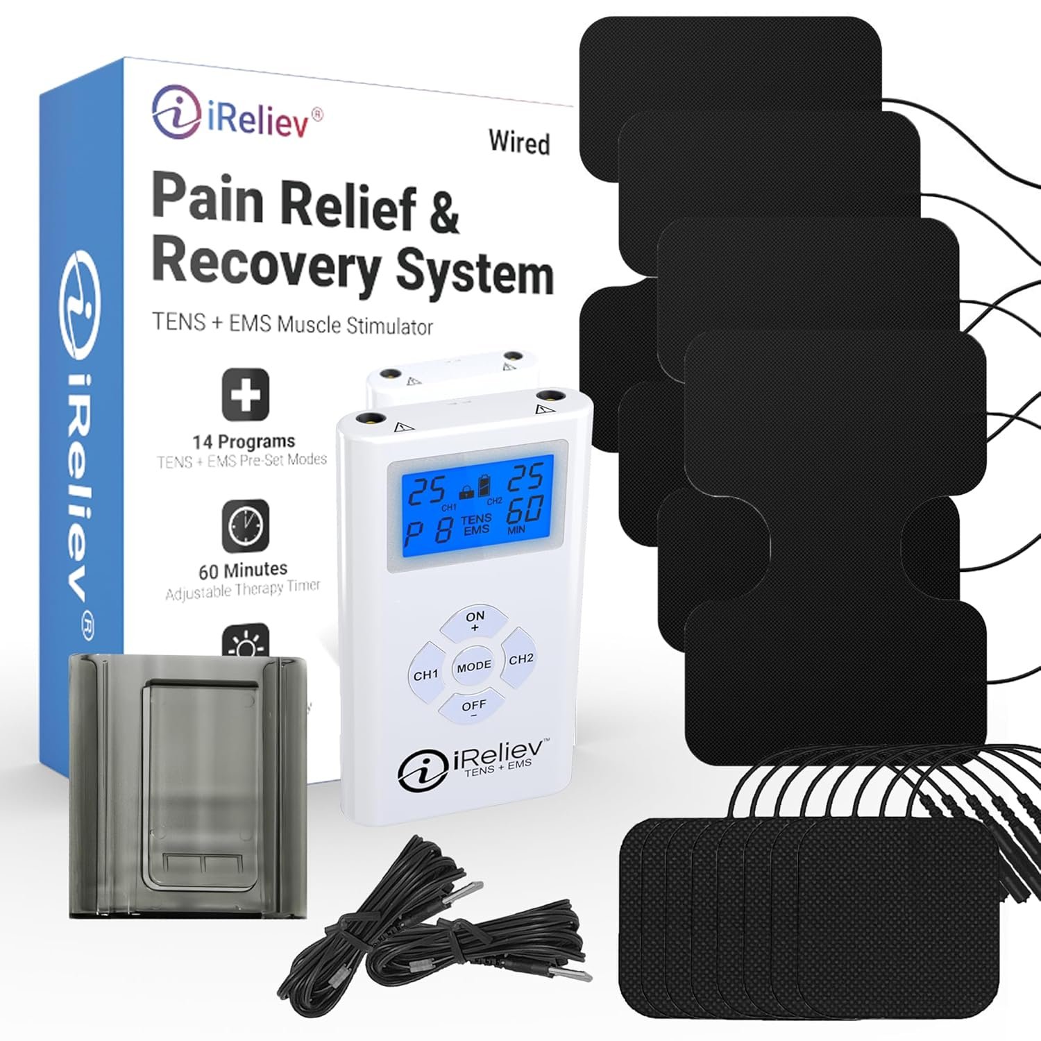 iReliev TENS + EMS Combination Unit Muscle Stimulator Review