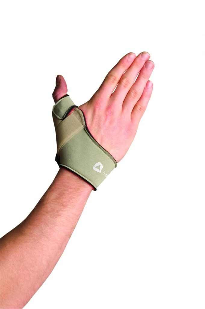 Thermoskin Flexible Thumb Splint, Right, Size Medium, Beige Easily molds to wrist and thumb