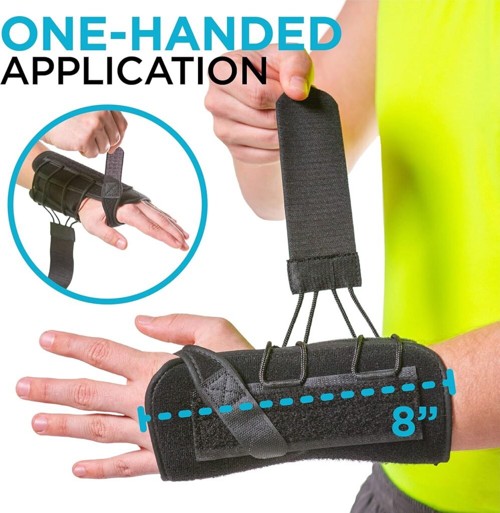 BraceAbility Gaming Wrist Brace + Protective Undersleeve Bundle - Typing Wrist Brace for Carpal Tunnel Relief, RSI, Sprain Support - Includes Soft Splint Sleeve for Left or Right Hand (Universal Right