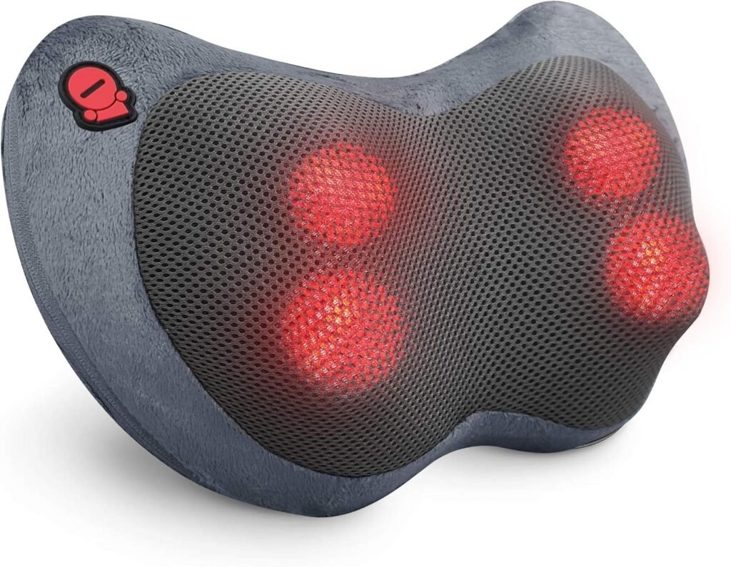 CooCoCo 14×19 Shiatsu Back Massager with Heat, Christmas Gifts for Men Husband, Portable Massage Chair Pad, Kneading Massage Mat for Pain Relief, Chair Massager for Office Home