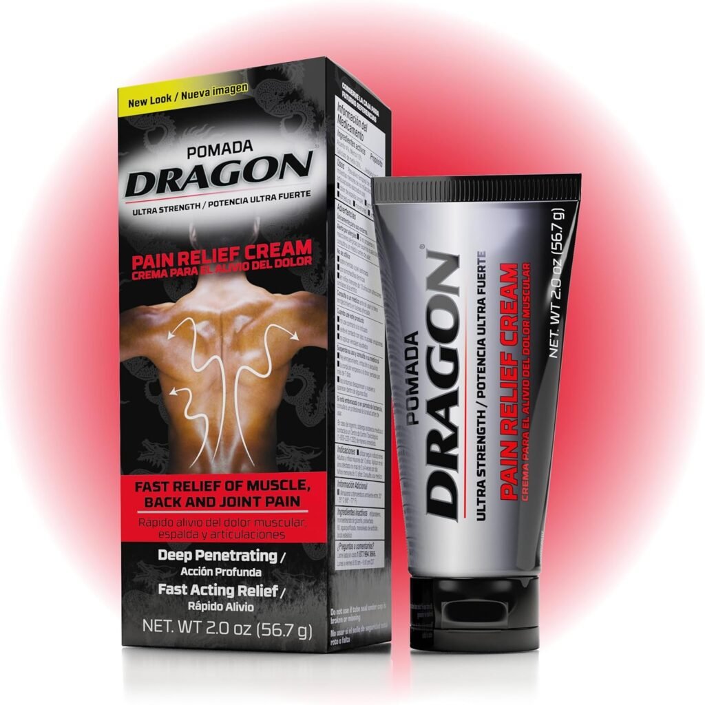 Dragon Ultra Strength Pain Relief Cream for Muscle, Back, Arthritis and Joint Pain, Deep-Penetrating  Fast-Acting Topical Rub with Analgesic Camphor  Menthol , 2 Ounce