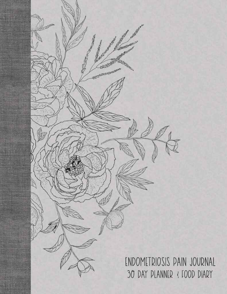 Endometriosis Pain Journal: Self Care Daily Planner and Food Diary - Pretty Floral      Paperback – August 21, 2019