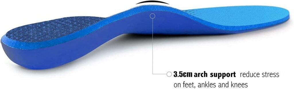 Inserts Relieve Plantar Fasciitis - Flat Feet Insoles Arch Supports, Orthotic Insoles for Foot Pain Arch Pain Reduce Muscle Fatigue Absorb Shock (Mens 6-6 1/2 | Womens 8-8 1/2)