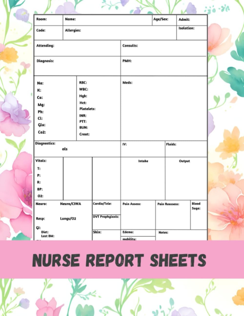 Nurse Report Sheet Notebook Review