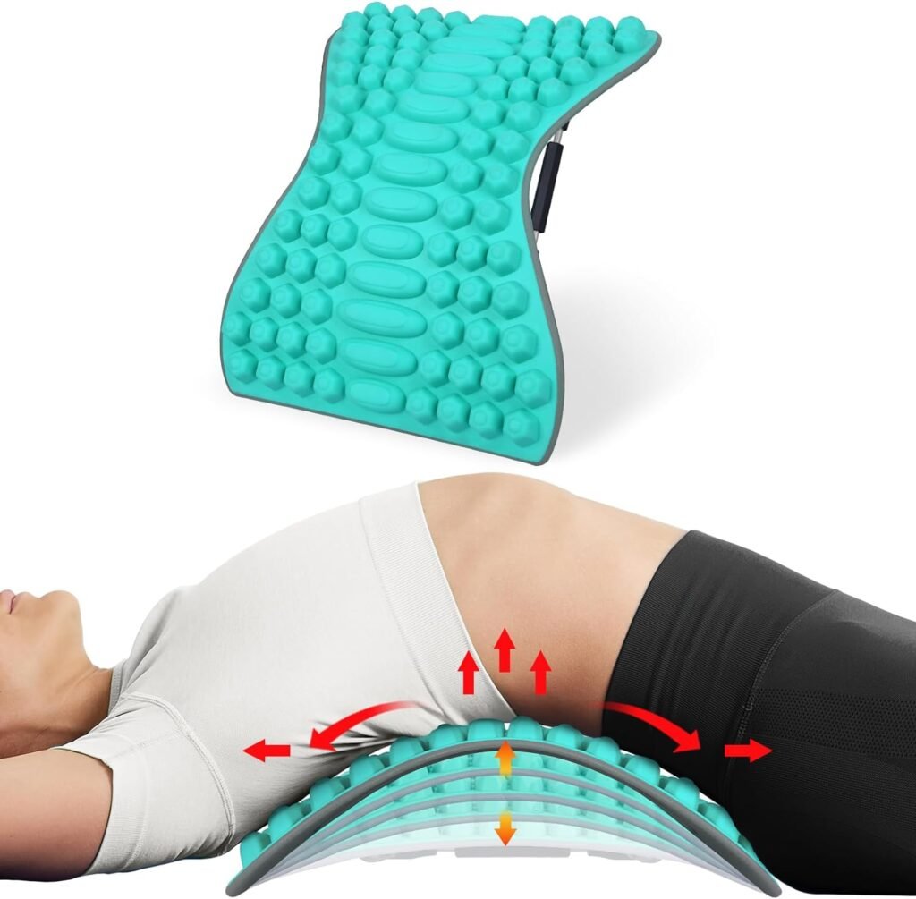 Relief Expert Back Stretcher for Lower Back Pain Relief Sciatica, Unlimited-Level Adjustable Back Cracker for Men  Women Stretching, Back Cracking Device for Muscle Tension Relief, Herniated Disc